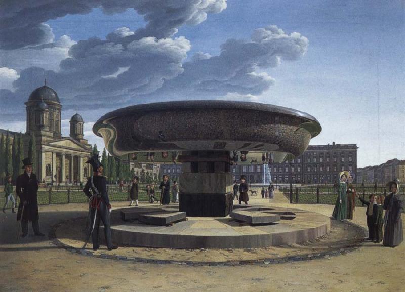 Johann Erdmann Hummel The Granite Bowl at the Lustgarten Berlin